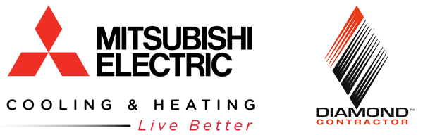 Mitsubishi Electric Diamond Contractor accreditation logo.